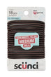 CONAIR SCUNCI 4MM ELASTIC BROWN 18 PK