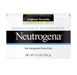 Neutrogena Original Fragrance-Free Facial Cleansing Bar with Glycerin, Pure & Transparent Gentle Face Wash Bar Soap